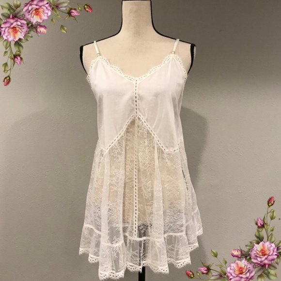 Victoria's Secret Other - NWOT Victoria's Secret White Lacy Chemise